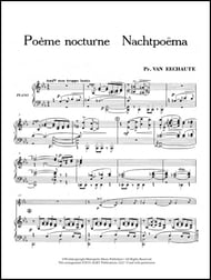 cover Nachtpoema Alto Clarinet or Basset Horn with Piano cover